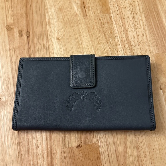 ANTONIO MELANI Slate Blue Leather Wallet - Picture 4 of 5